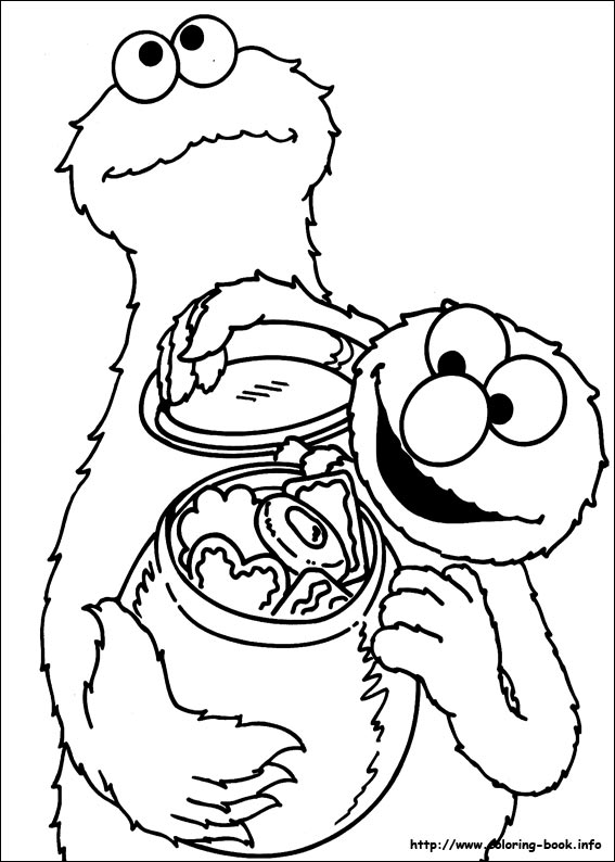 Sesame Street coloring picture